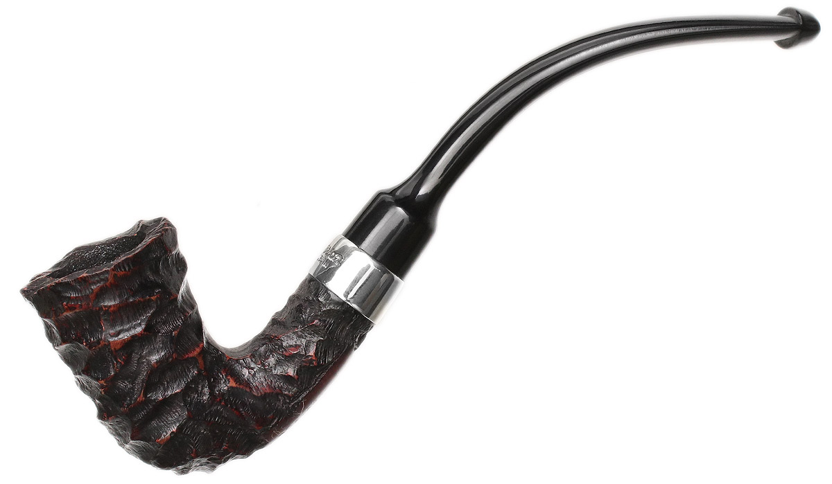 Peterson Speciality Rusticated Nickel Mounted Calabash Fishtail