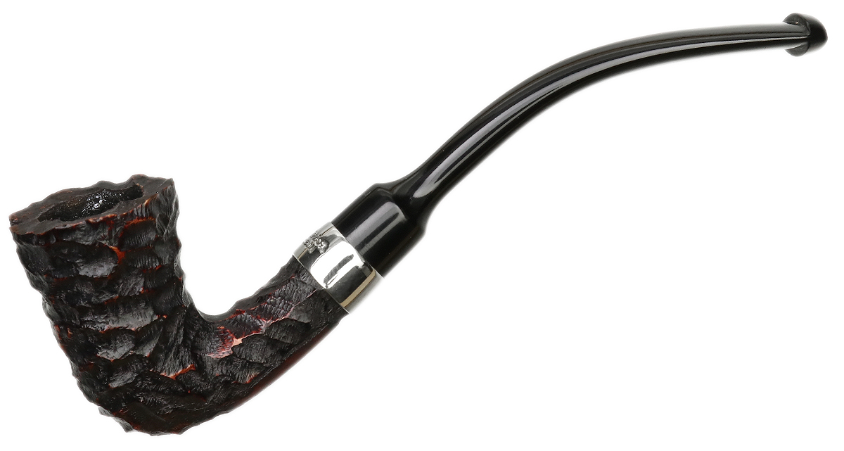 Peterson Speciality Rusticated Nickel Mounted Calabash Fishtail