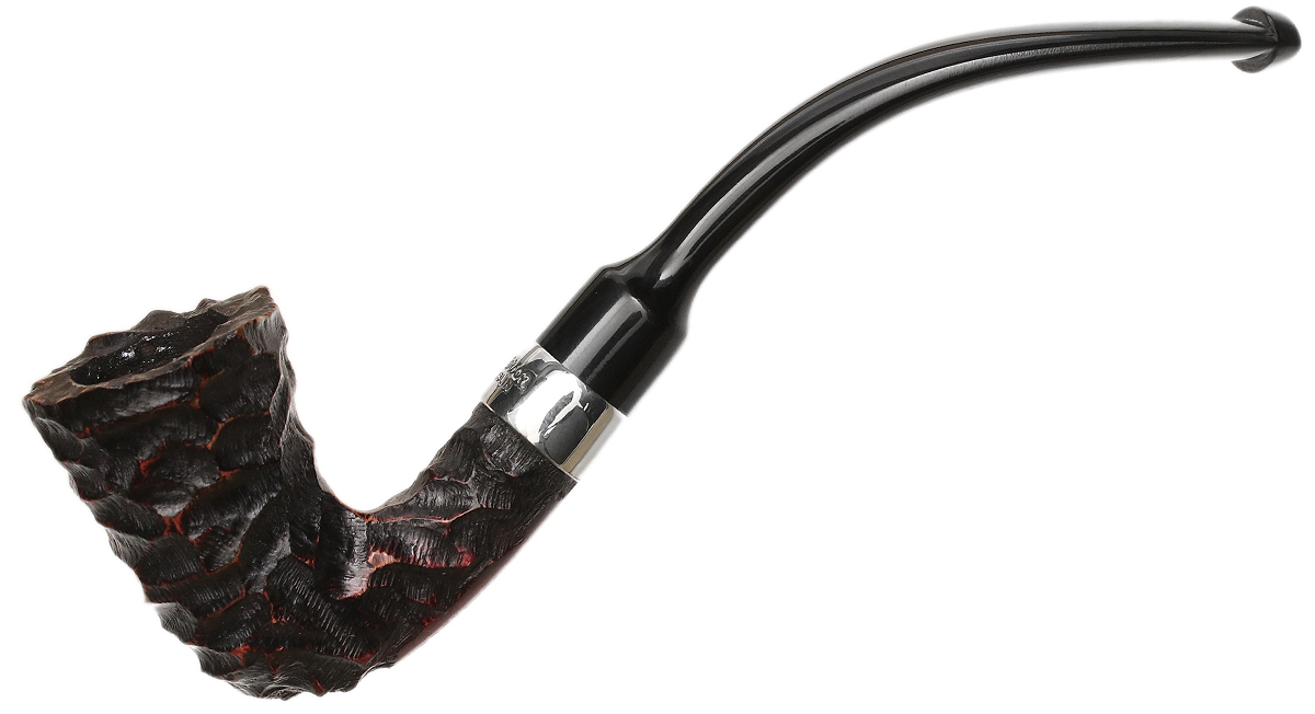Peterson Speciality Rusticated Nickel Mounted Calabash Fishtail