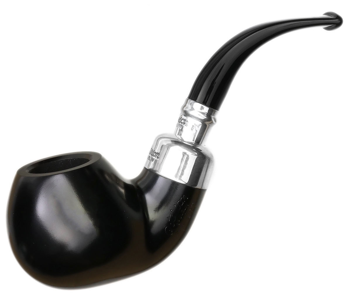 Peterson: Ebony Spigot (XL02) Fishtail Tobacco Pipe