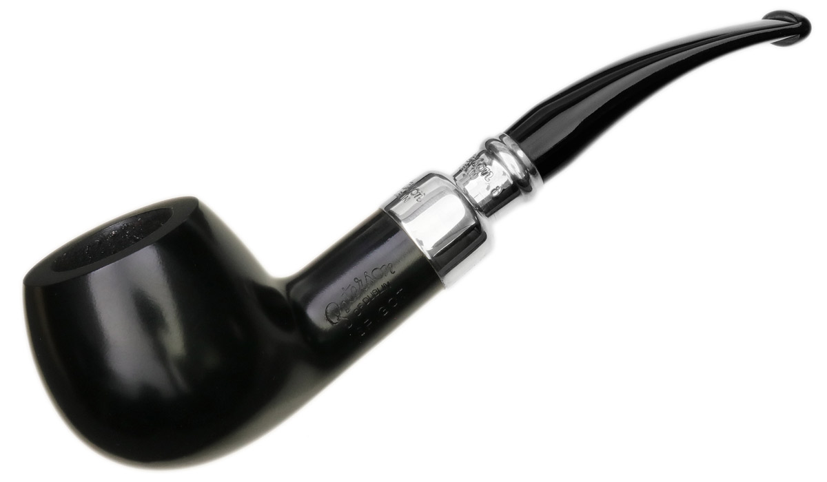 Peterson: Ebony Spigot (408) Fishtail Tobacco Pipe