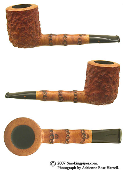 Radice Twin Bore Oil Cured Bark Billiard with Faux Bamboo (O)