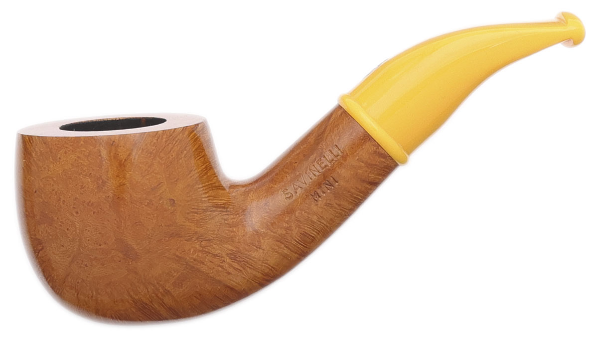 Savinelli Mini Smooth Yellow Stem (601) (6mm)