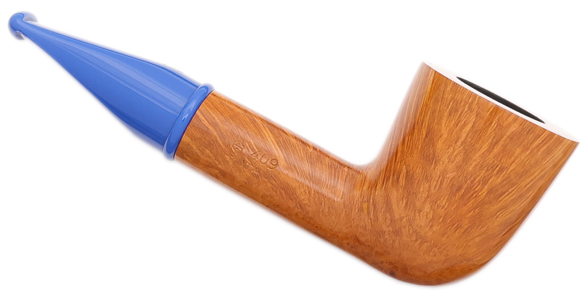 mini pipe tobacco Mini Smooth Blue Stem (409) (6mm) Tobacco Pipe