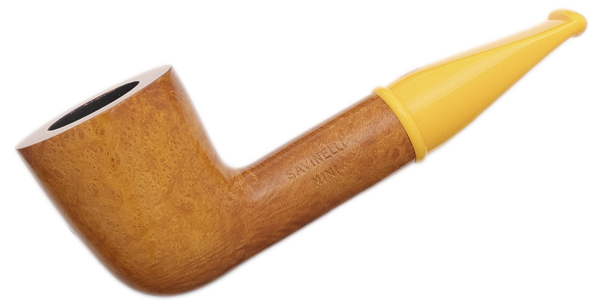 Savinelli Mini Smooth Yellow Stem (409) (6mm)