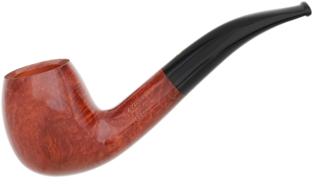 Savinelli Punto Oro Gold Smooth (677 KS) (6mm)