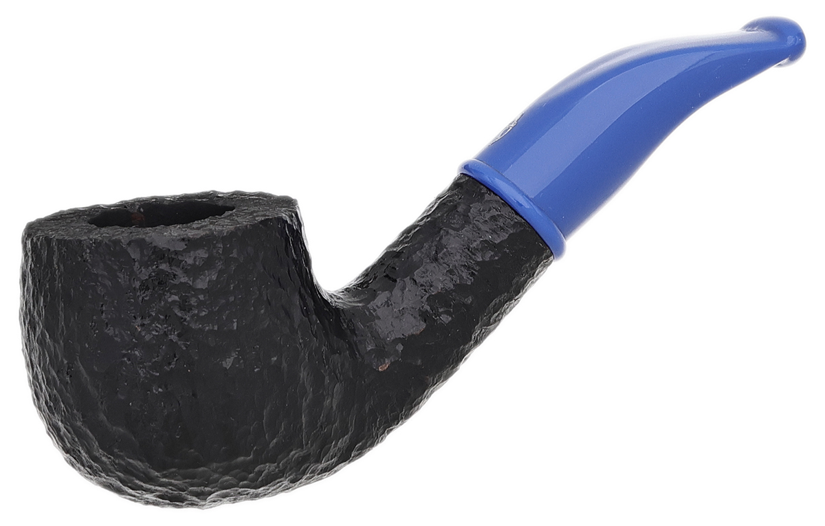 Mini Rusticated Blue Stem (601) (6mm) Tobacco Pipe