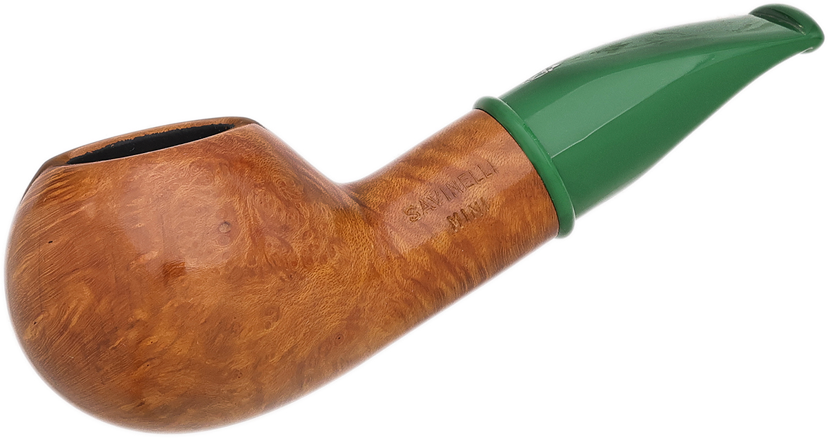 Savinelli Mini Smooth Green Stem (321) (6mm)