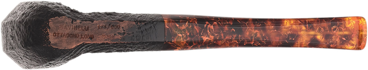 Savinelli Ottagono Long Sandblasted II (6mm) (123/800)