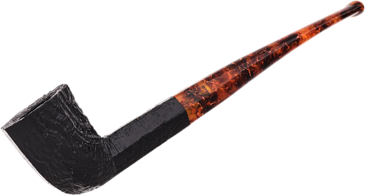 Ottagono Long Sandblasted II (6mm) (270/800) Tobacco Pipe