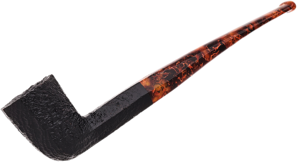Ottagono Long Sandblasted II (6mm) (72/800) Tobacco Pipe