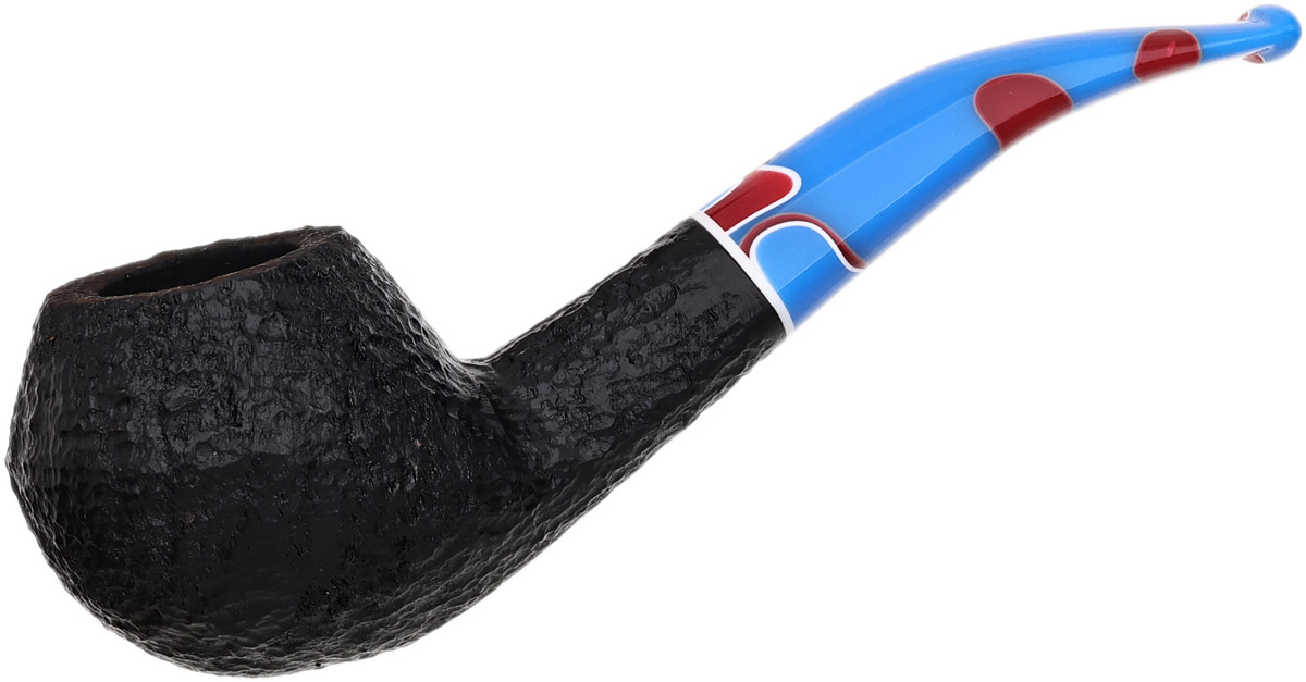 Savinelli Colombina Rusticated Black (673 KS) (6mm)
