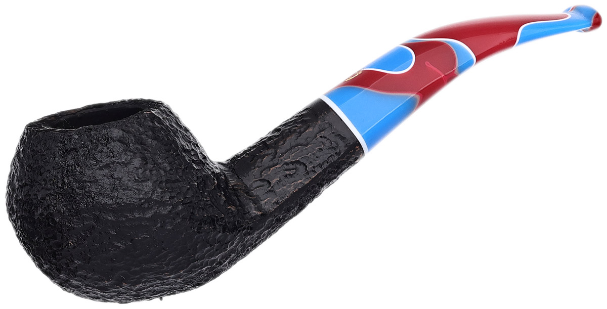 Savinelli Colombina Rusticated Black (673 KS) (6mm)