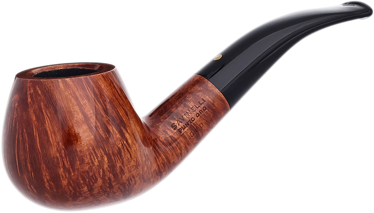 Savinelli Punto Oro Gold Smooth (645 KS) (6mm) (162/180)