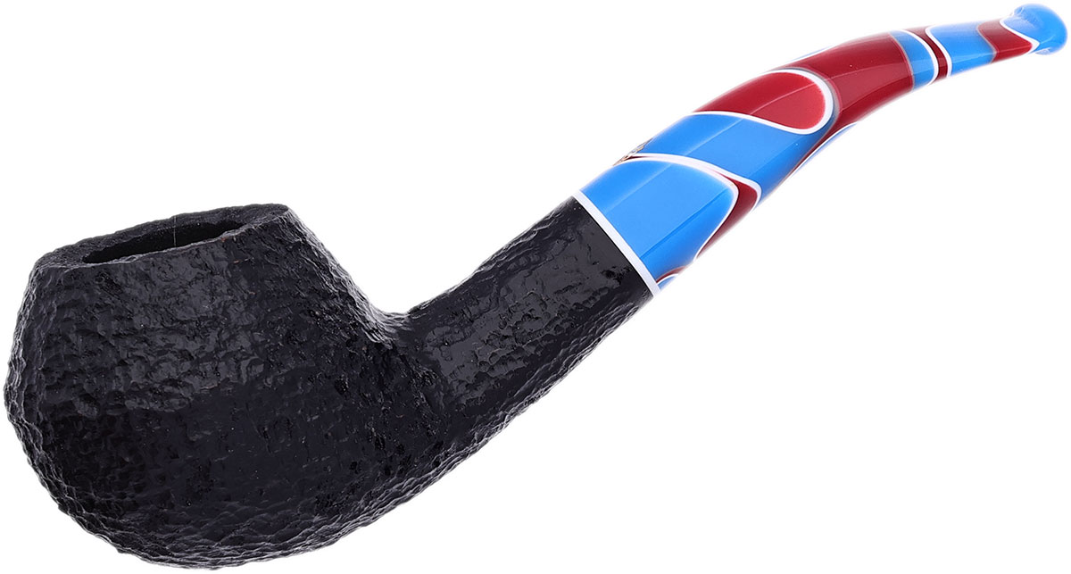 Savinelli Colombina Rusticated Black (673 KS) (6mm)