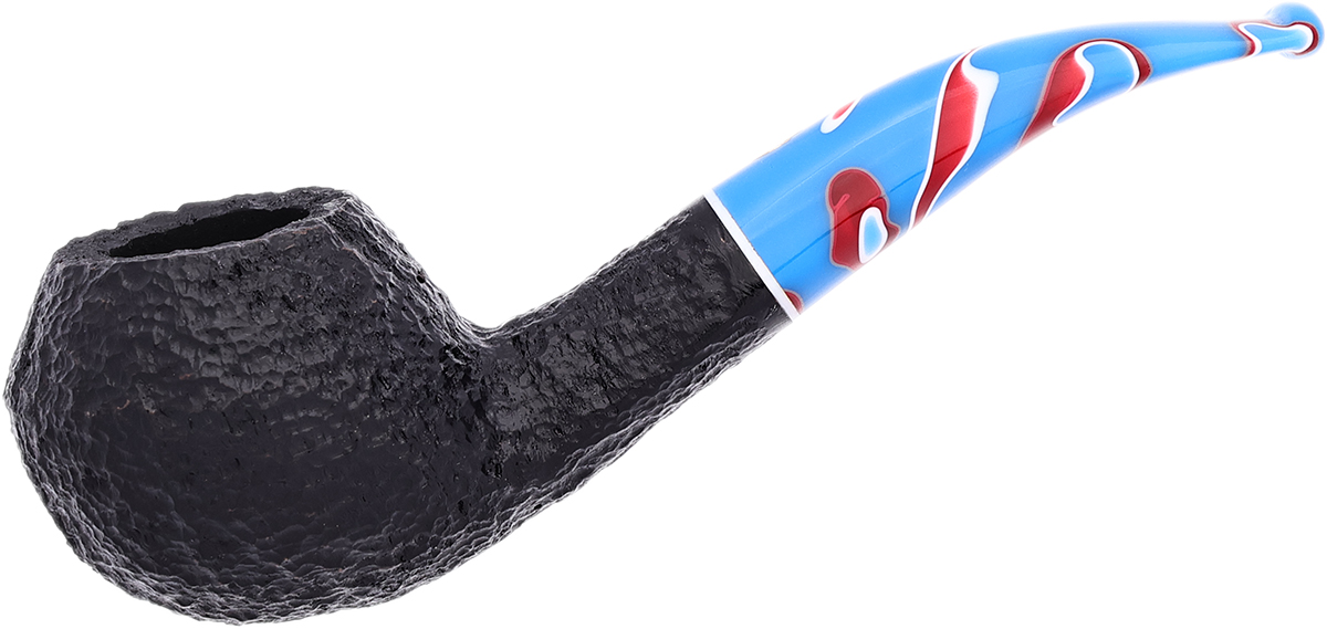Savinelli Colombina Rusticated Black (673 KS) (6mm)