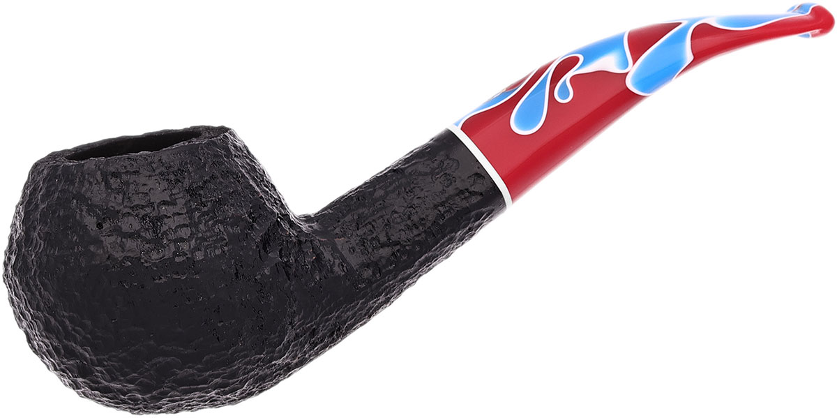 Savinelli Colombina Rusticated Black (673 KS) (6mm)