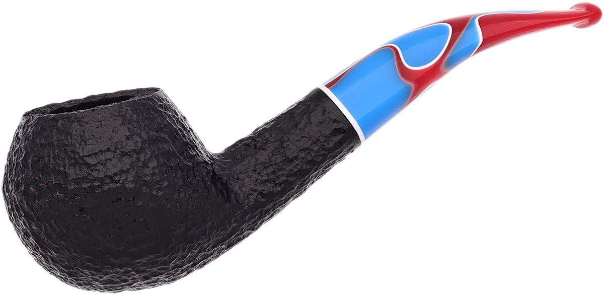 Savinelli Colombina Rusticated Black (673 KS) (6mm)