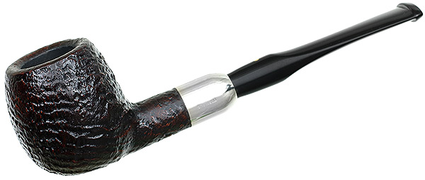 Savinelli: Punto Oro Sandblasted Silver Army Mount (207) Tobacco