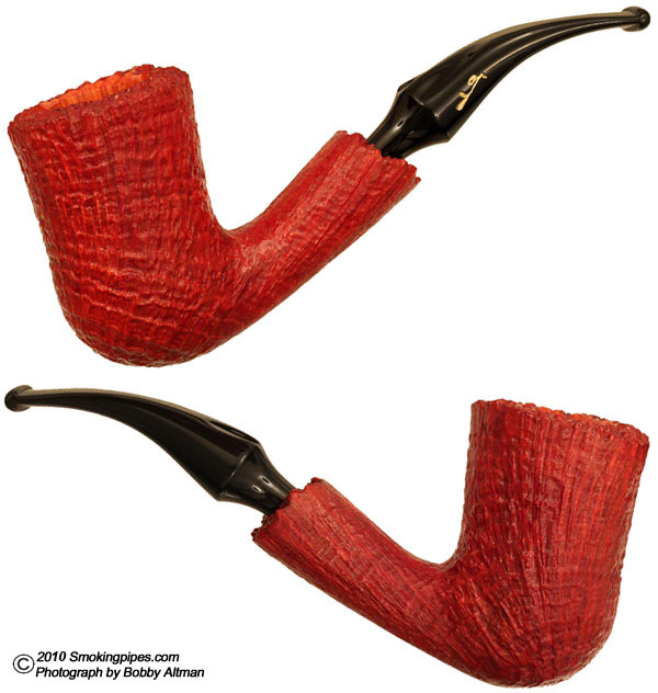 Savinelli Autograph Sandblasted Bent Stack (4) (6mm)
