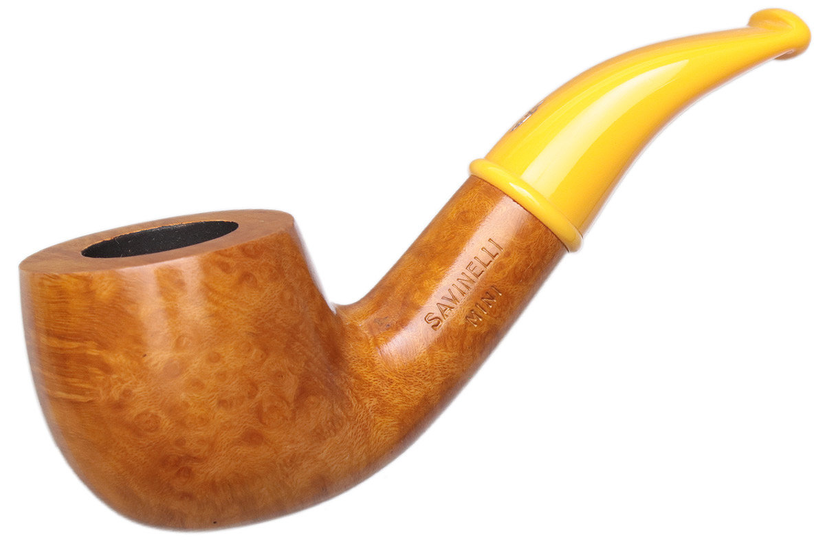 Savinelli Mini Smooth Yellow Stem (601) (6mm)