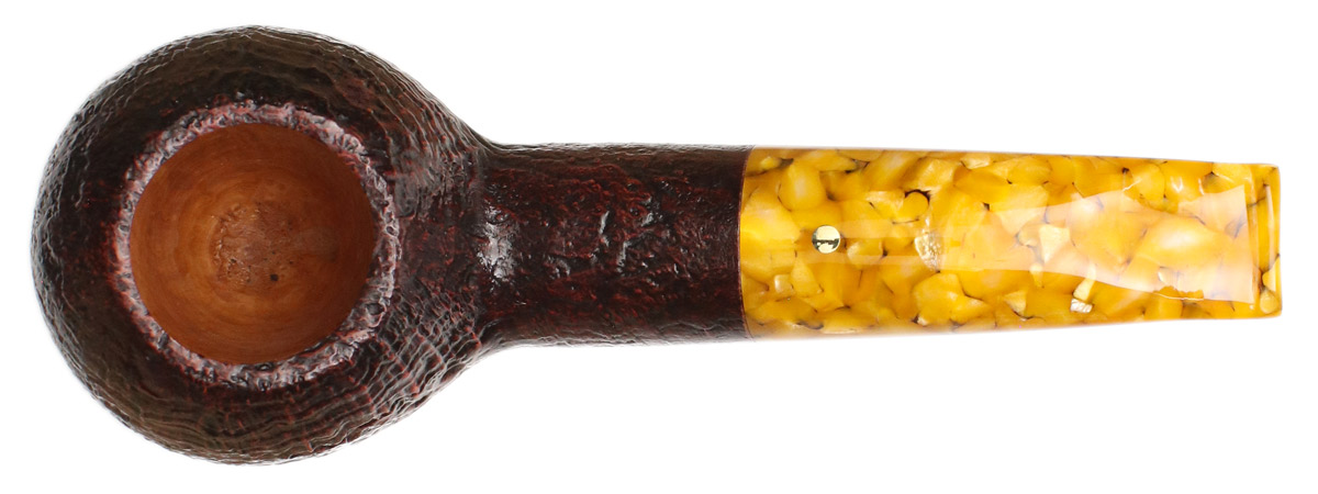 Savinelli Punto Oro Gold Limited Edition Sandblasted Miele Stem (320 KS)