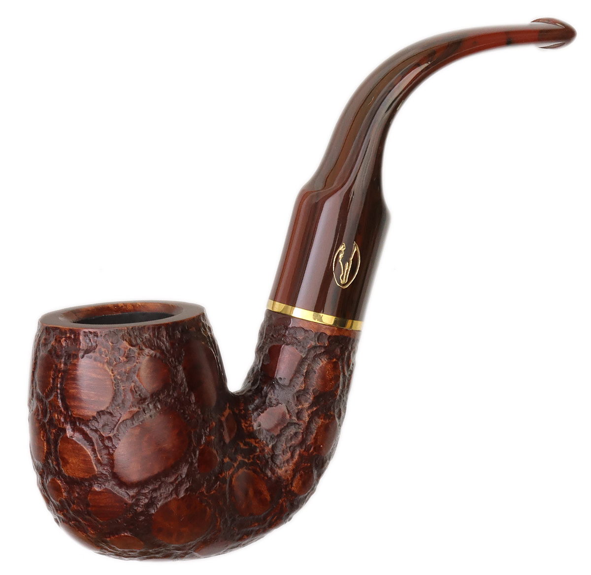 Savinelli: Alligator Brown (614) (6mm) Tobacco Pipe