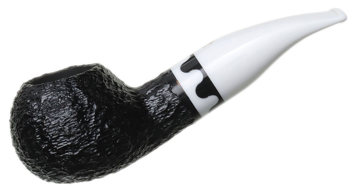 Savinelli Balanzone Rusticated Black (320 KS) (6mm)