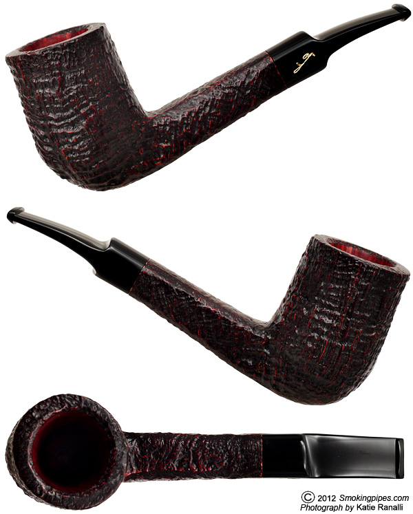 Savinelli Autograph Sandblasted Bent Billiard (4) (6mm)