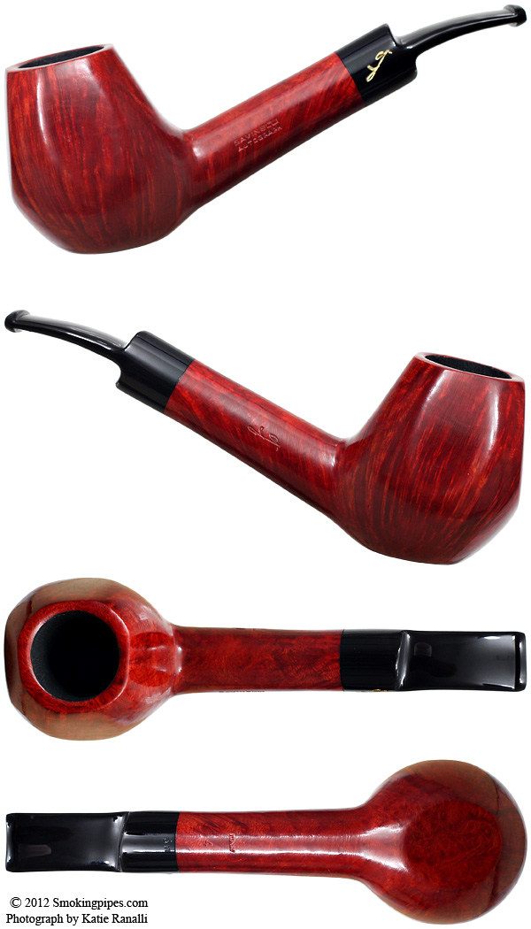 Savinelli Autograph Smooth Paneled Bent Brandy (4) (6mm)