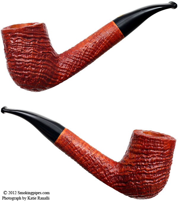 Savinelli Milano Handmade Sandblasted Bent Billiard (6mm)