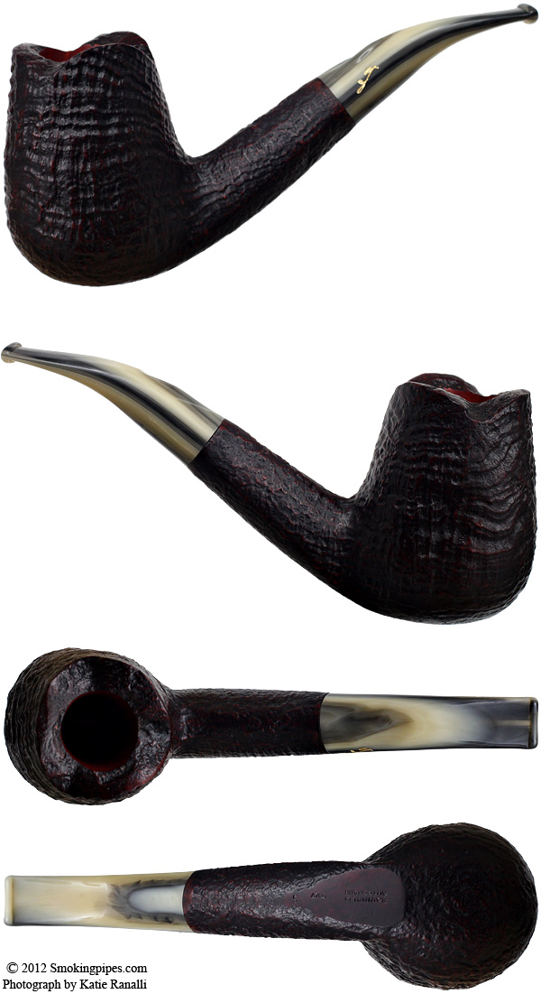 Savinelli Autograph Sandblasted Bent Brandy (5) (6mm)