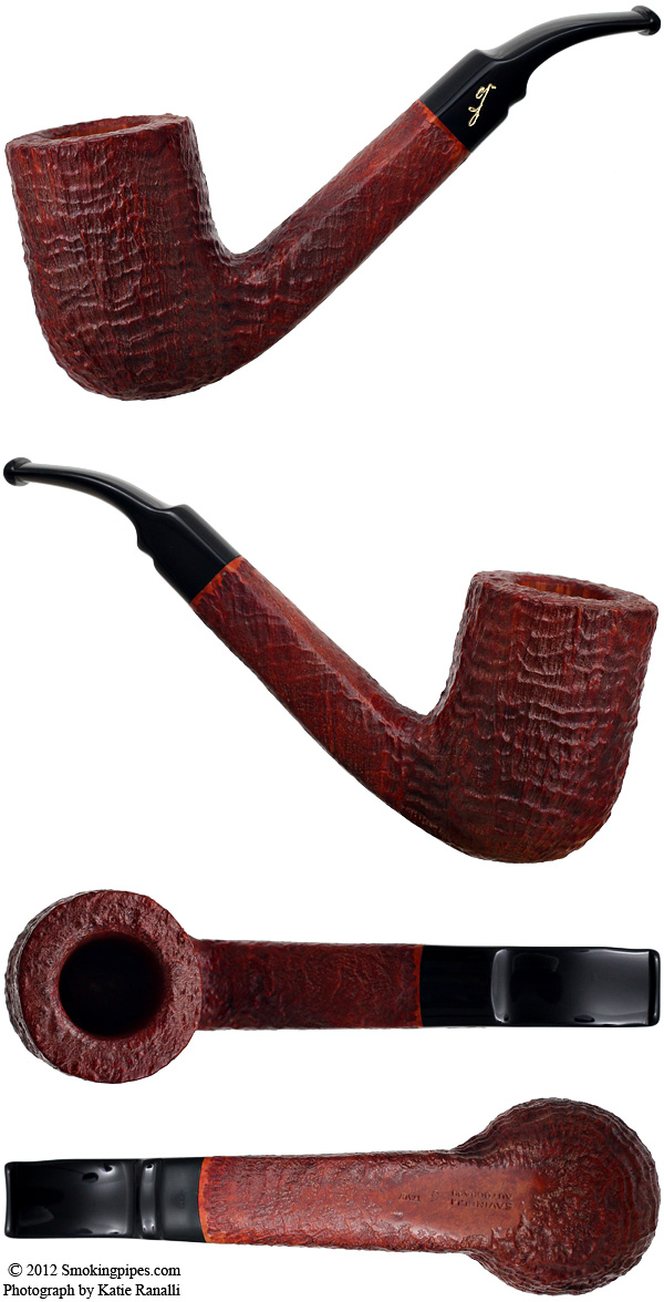 Savinelli Autograph Sandblasted Bent Billiard (5) (6mm)
