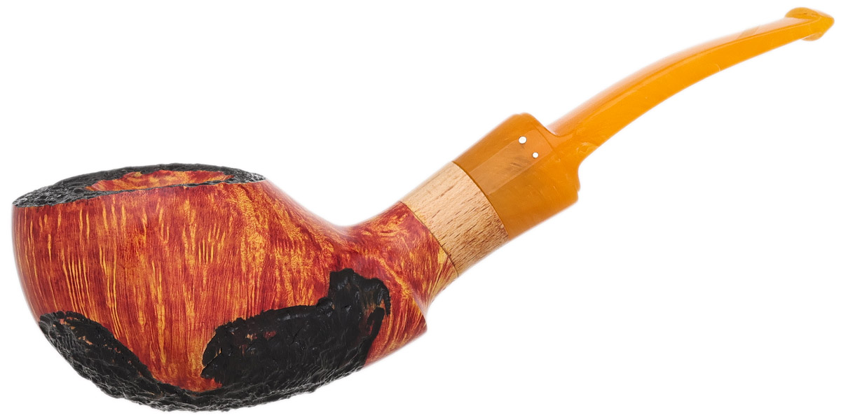 Winslow Partially Rusticated Bent Pot (EG) (9mm)