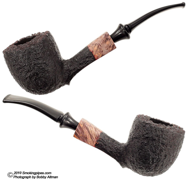 Randy Wiley Galleon Rusticated Bent Billiard (55)
