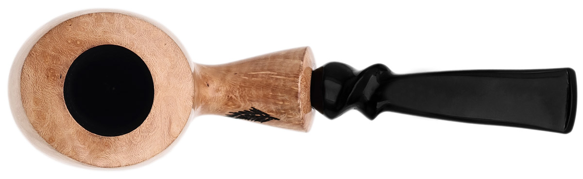 Randy Wiley Feather Carved Bent Billiard (66)