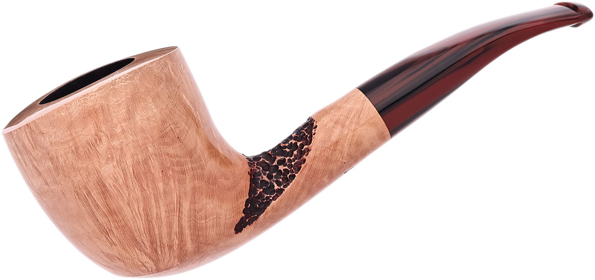 Randy Wiley Partially Rusticated Bent Billiard (55)