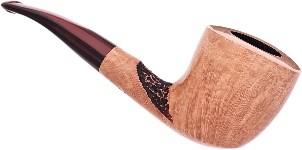 Randy Wiley Partially Rusticated Bent Billiard (55)