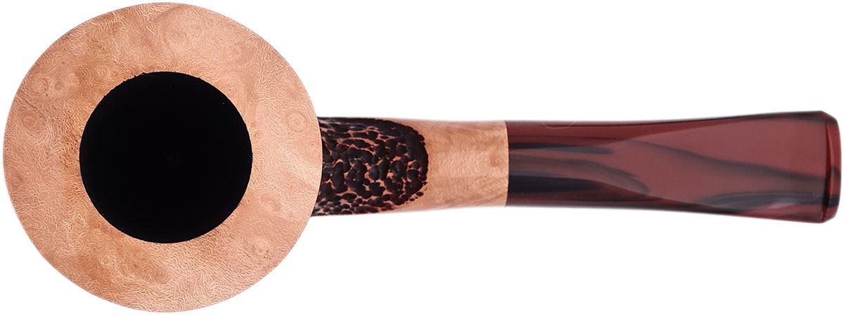 Randy Wiley Partially Rusticated Bent Billiard (55)