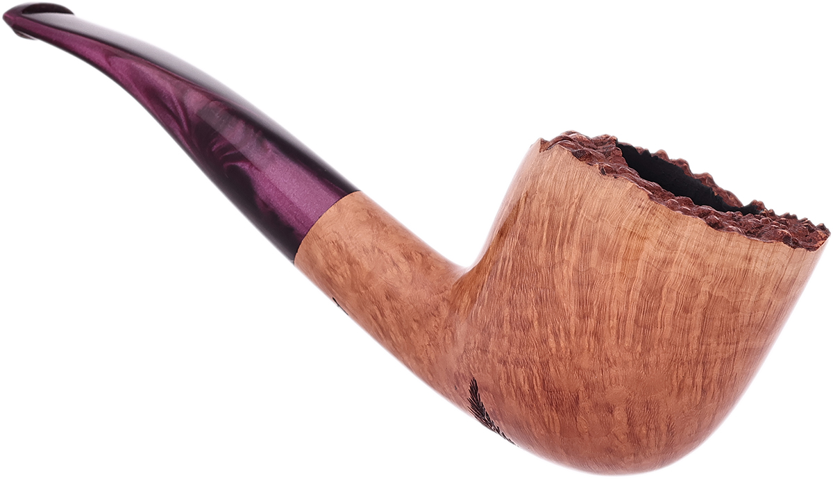 Randy Wiley Feather Carved Bent Pot (77)