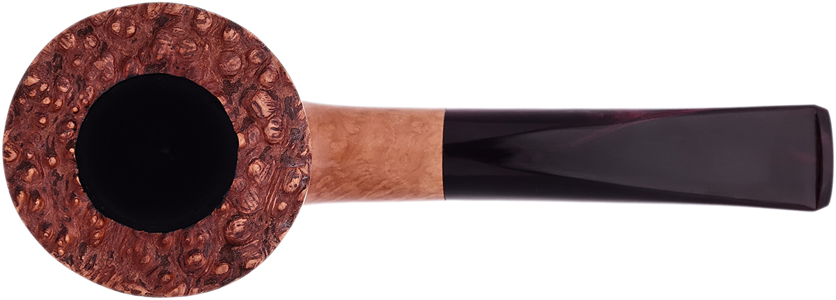 Randy Wiley Feather Carved Bent Pot (77)
