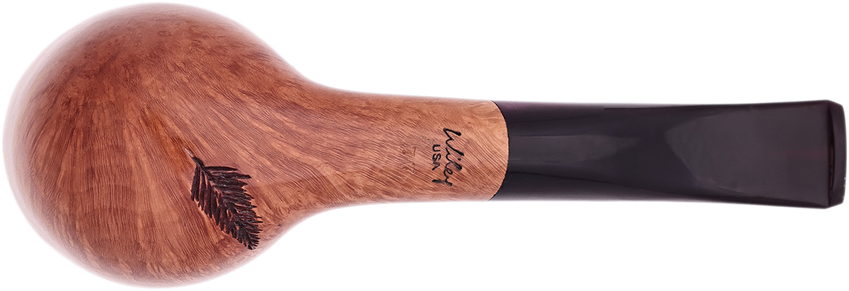 Randy Wiley Feather Carved Bent Pot (77)