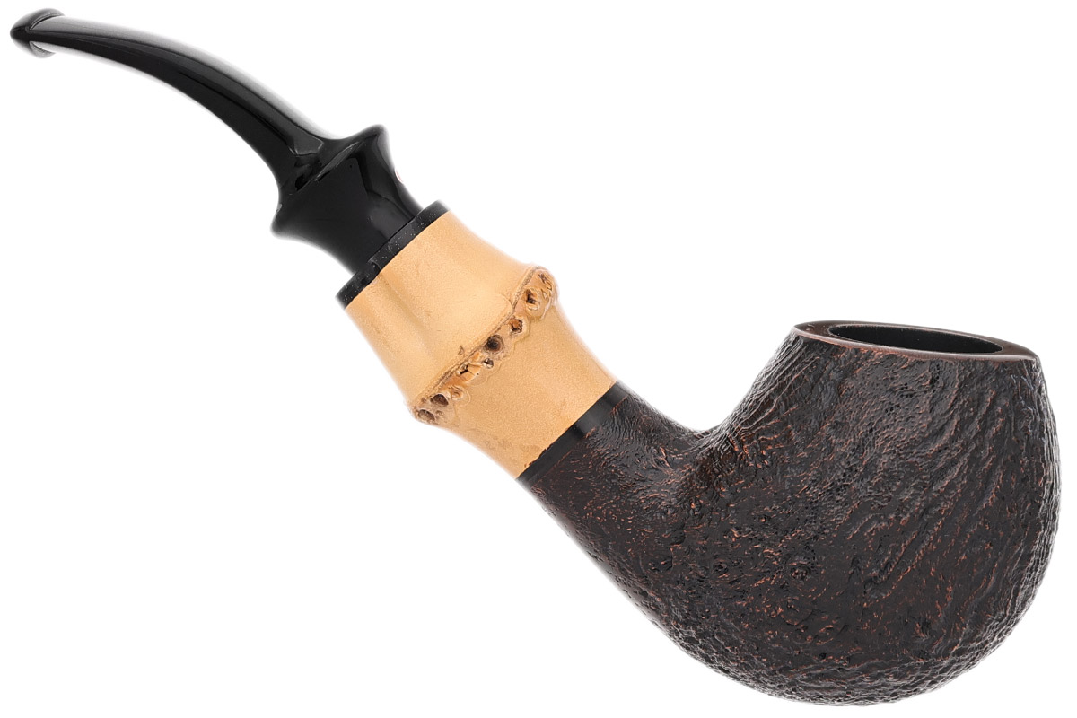 Tsuge Sandblasted Bent Egg with Bamboo (363) (9mm)