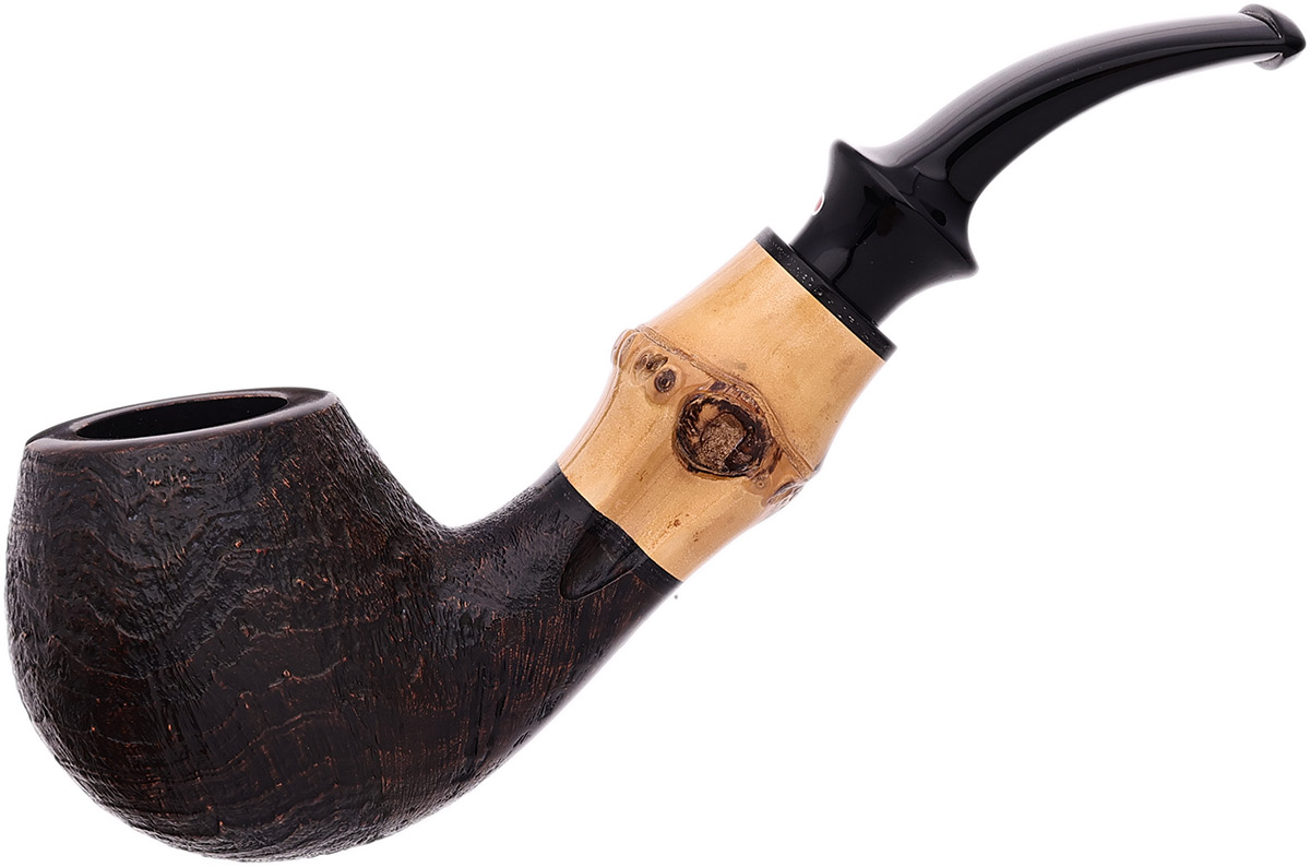 Tsuge Sandblasted Bent Egg with Bamboo (363) (9mm)