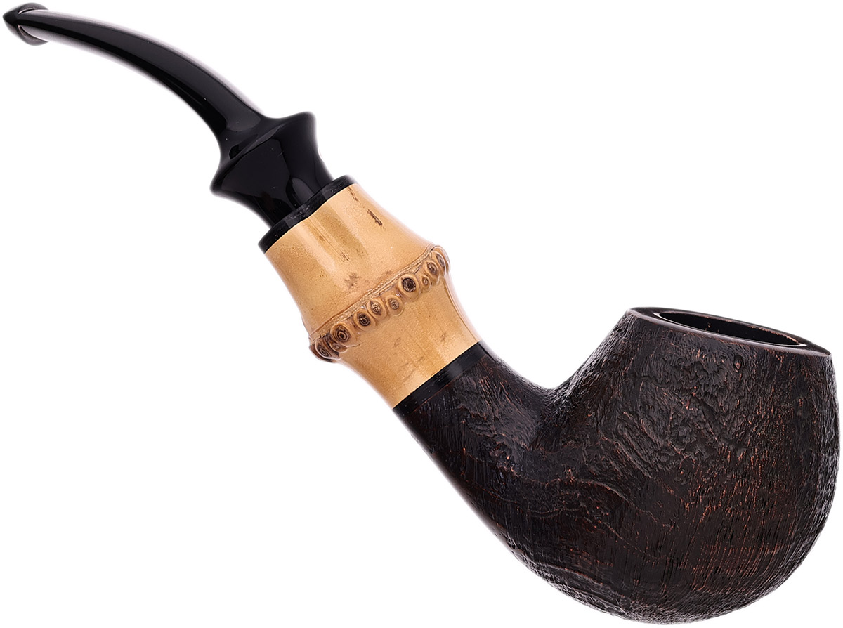 Tsuge Sandblasted Bent Egg with Bamboo (363) (9mm)