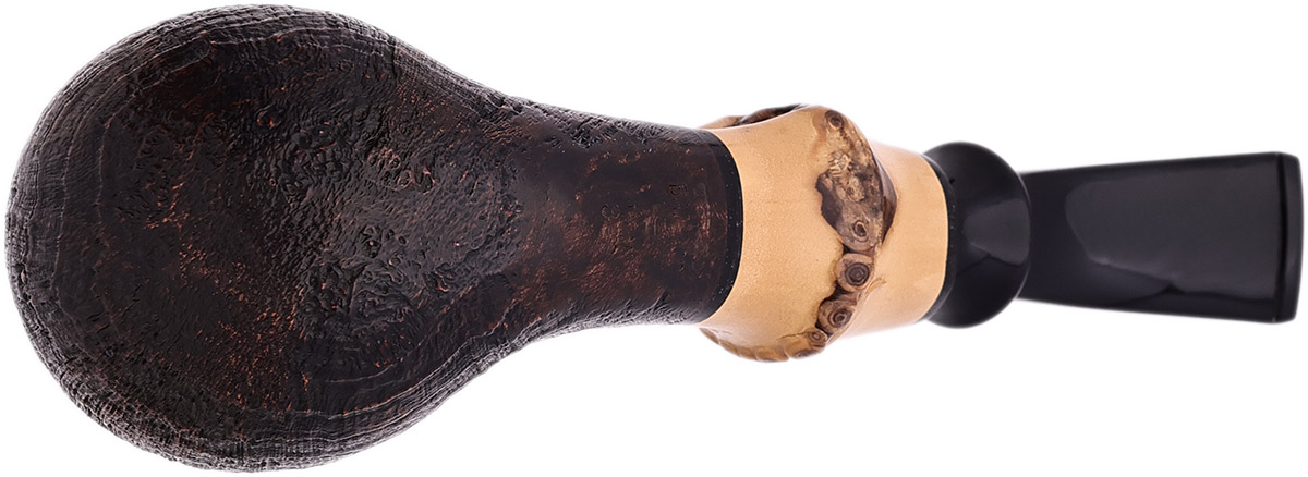 Tsuge Sandblasted Bent Egg with Bamboo (363) (9mm)