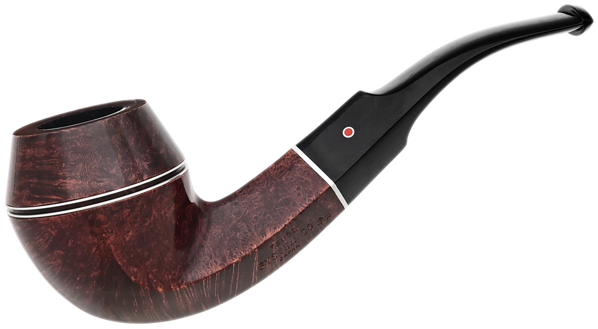 System 90 Smooth Bent Bulldog Tobacco Pipe