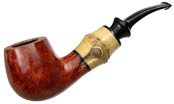 Tsuge Chubby Smooth Bent Billiard with Bamboo