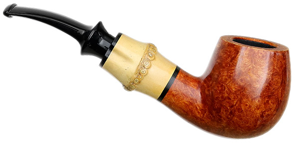 Tsuge Chubby Smooth Bent Billiard with Bamboo