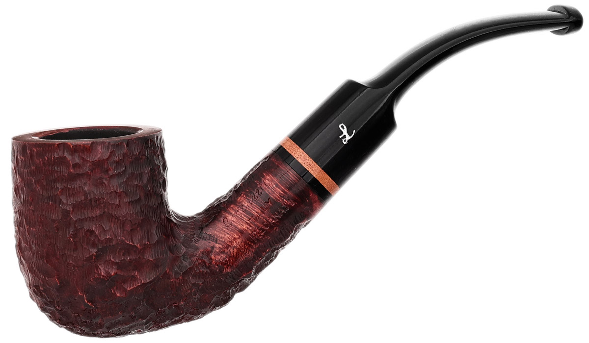 Lorenzetti Briar Ring Rim 系列 锈蚀 光面 弯式撞球斗